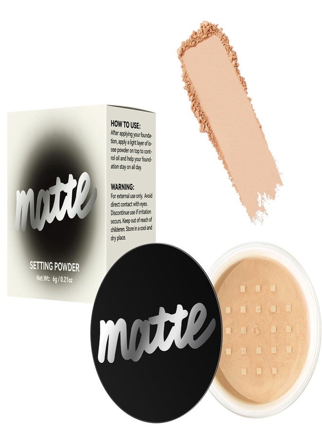 BEUKING Face Loose Setting Powder, Translucent Long-lasting Waterproof Concealer Powder Light Breathable Oil-controlling, Smooth Matte Finish for Daily Face Makeup (04# Brown, 0.21 oz) - Image 1