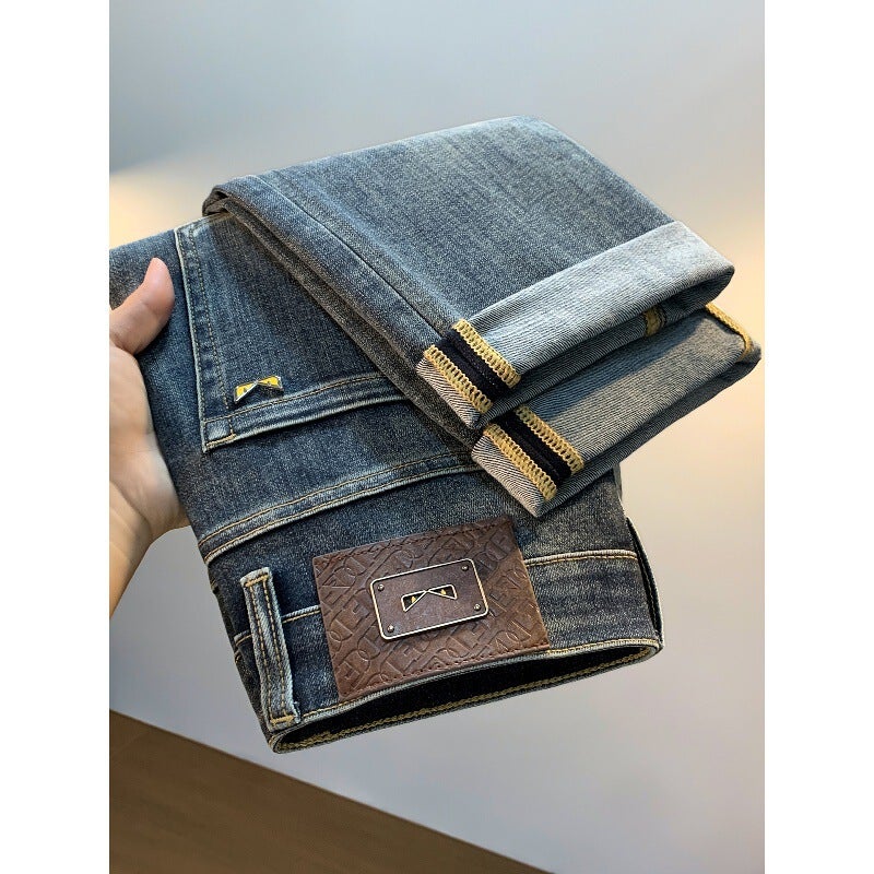 Unisex Classic Denim Jeans Loose Fit Daily Outdoor Wear - Image 2