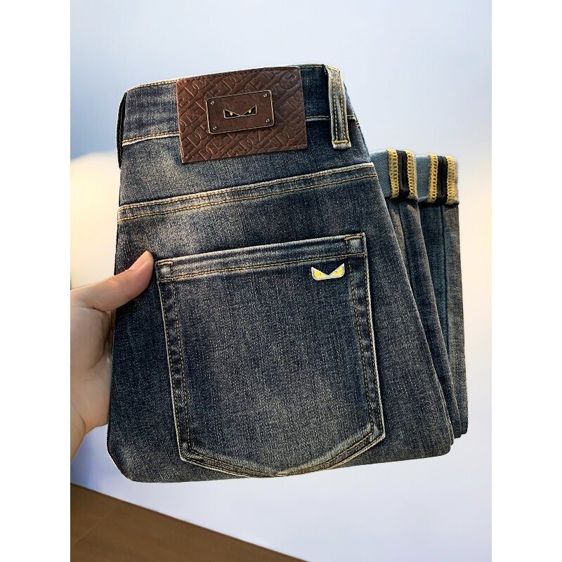 Unisex Classic Denim Jeans Loose Fit Daily Outdoor Wear - Image 3