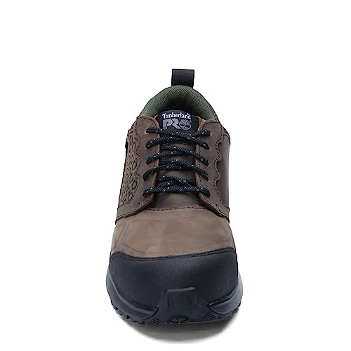 Timberland PRO Men's Reaxion Composite Safety Toe Waterproof Athletic Hiker Work Shoe, Brown/Green, 7.5M - Image 3