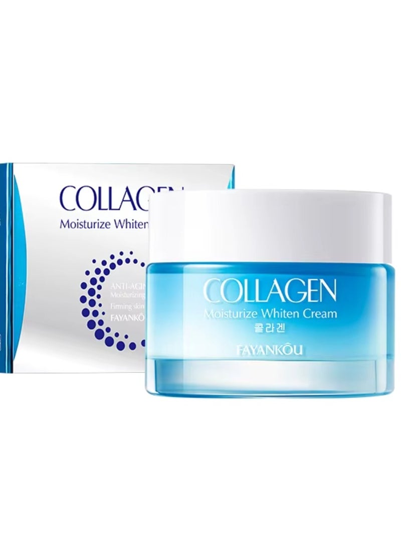 FAYANKOU 50g Collagen Moisturize Whiten Cream Anti-Aging Moisturizing Cream - Image 1