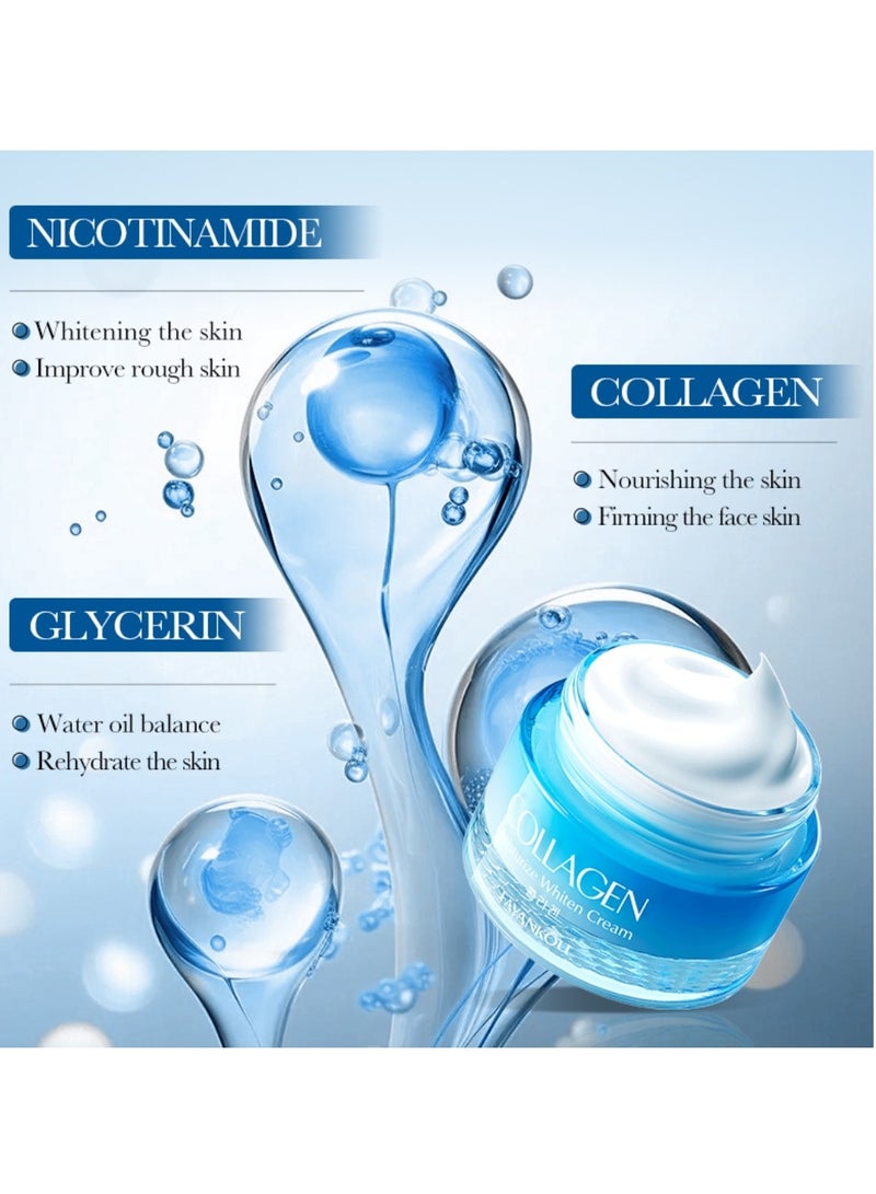 FAYANKOU 50g Collagen Moisturize Whiten Cream Anti-Aging Moisturizing Cream - Image 3