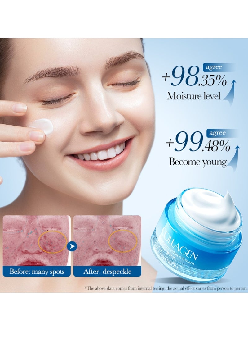 FAYANKOU 50g Collagen Moisturize Whiten Cream Anti-Aging Moisturizing Cream - Image 4