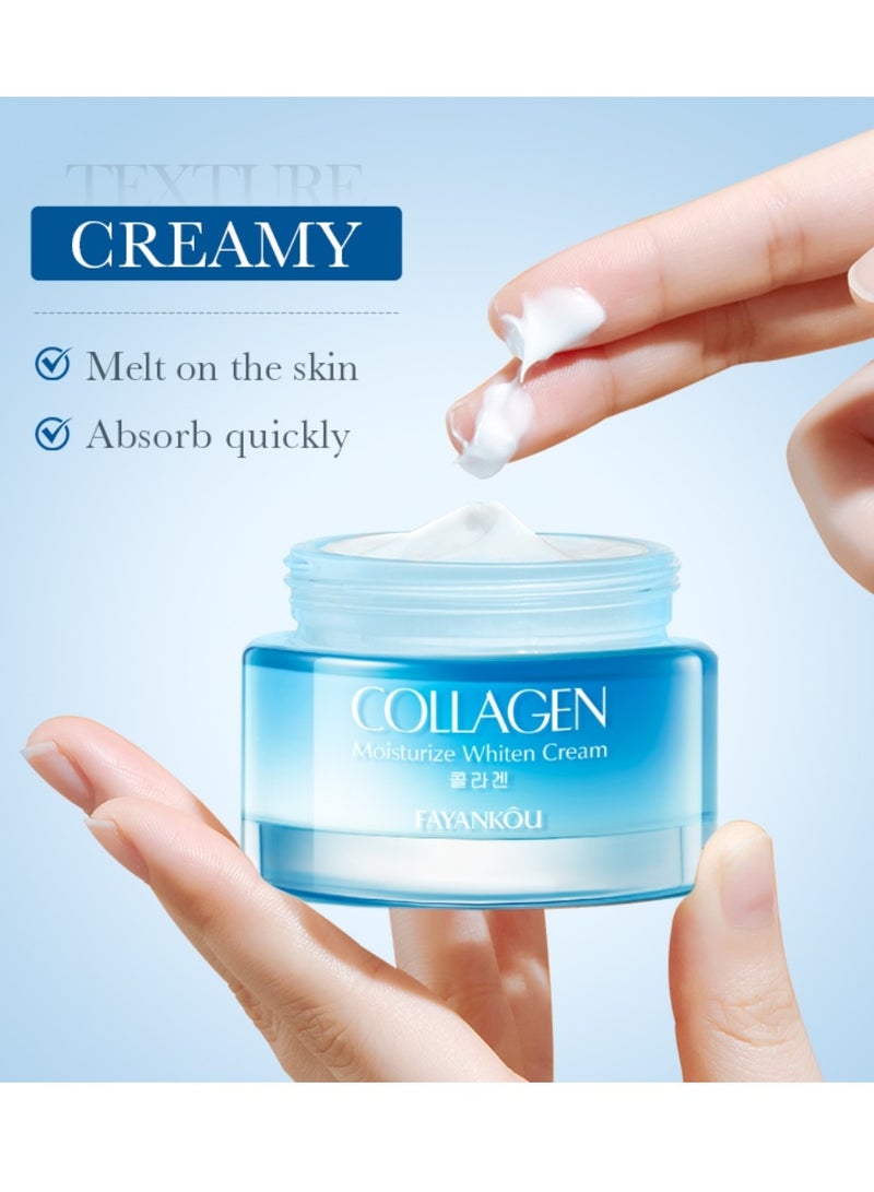 FAYANKOU 50g Collagen Moisturize Whiten Cream Anti-Aging Moisturizing Cream - Image 5