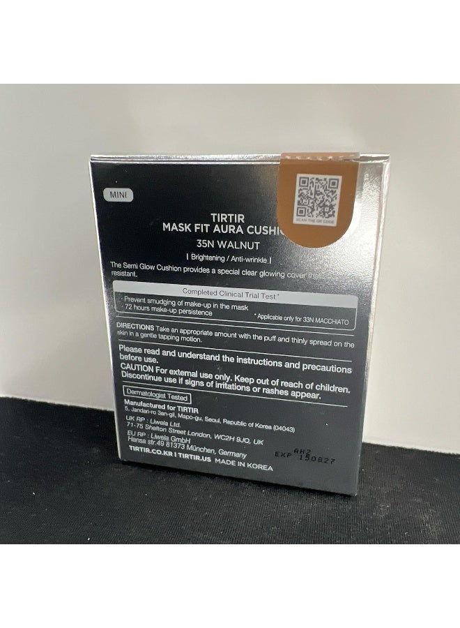 Tirtir Mask Fit Aura Cushion Mini Foundation - 35N Walnut
