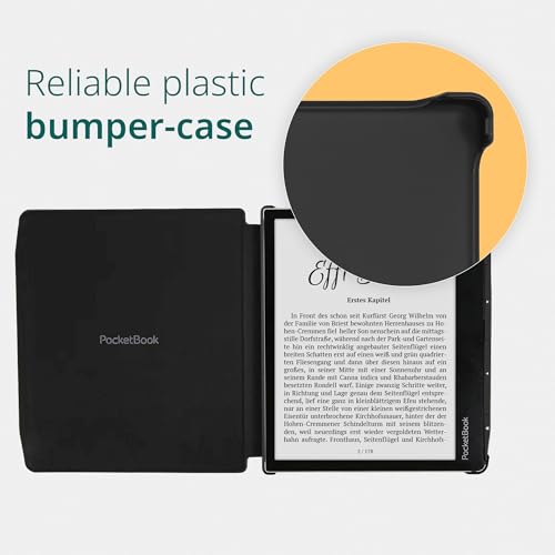 PocketBook E-Reader Cover for Era | Smart Sleep Function | 7-inch Shell Case | Durable Protection | Lightweight Cases Perfect for Travel | E-Book Reader Case in Black - Image 3