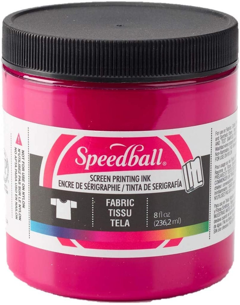 Speedball 045651 Fabric Screen Printing Ink, 8 fl. oz., Process Magenta - Image 1