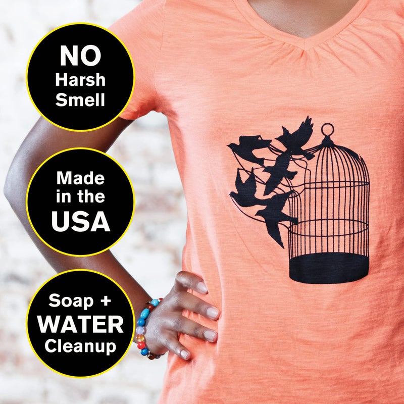 Speedball 045651 Fabric Screen Printing Ink, 8 fl. oz., Process Magenta - Image 2