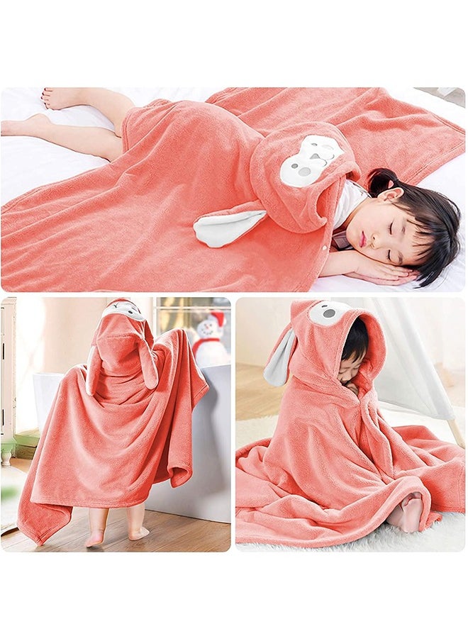 Arabest Baby Bath Towel Hooded Ultra Soft Towel Highly Absorbent Bathrobe Blanket Toddlers Shower Gifts for Boys Girls-Extra Large 28" x 55" (Pink)  - Image 3