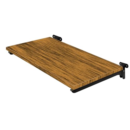 Amazio® Premium Heavy Duty 9" Foldable Mild Steel Racks and Shelves Brackets with Fittings for fold Down Steel Table or fold Down Racks L Brackets for Shelves Support - 9 Inch (Pack of 2) - Image 3