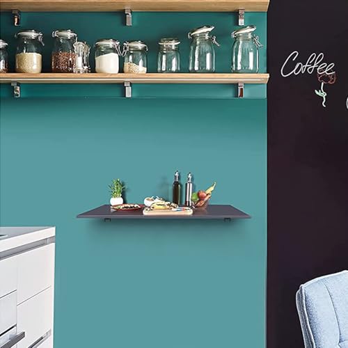 Amazio® Premium Heavy Duty 9" Foldable Mild Steel Racks and Shelves Brackets with Fittings for fold Down Steel Table or fold Down Racks L Brackets for Shelves Support - 9 Inch (Pack of 2) - Image 4