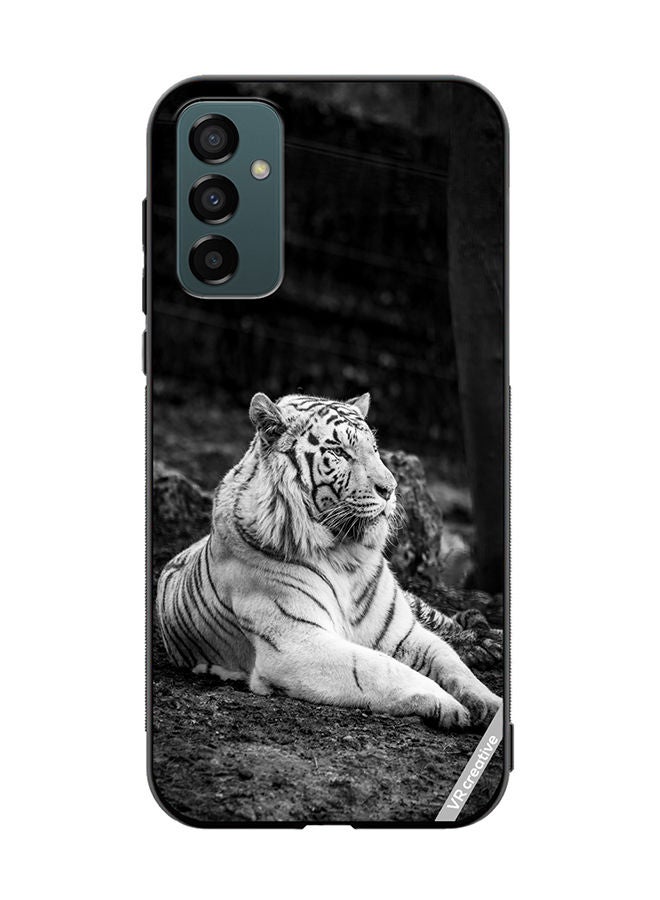 VR CREATIVE Protective Case Cover For Samsung Galaxy F23 Royal Monochrome Tiger Design Multicolour - Image 1
