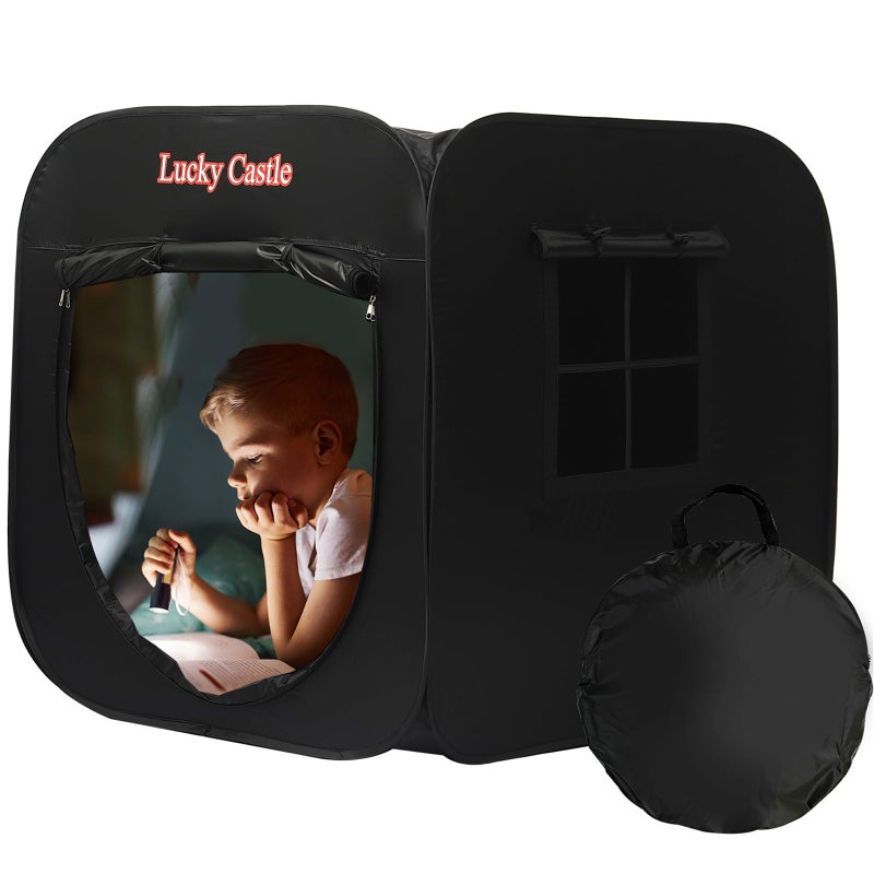 Lucky castle Sensory Tent for Kids Lucky Castle Pop Up Tent for Children with Autism ADHD SPD Calm Down Corner Helps Kids Relax Reduce Anxiety Improve Focus PlayTent with Door Window - Image 3