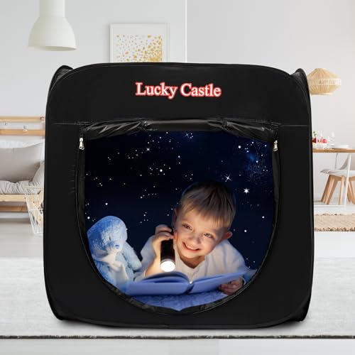 Lucky castle Sensory Tent for Kids Lucky Castle Pop Up Tent for Children with Autism ADHD SPD Calm Down Corner Helps Kids Relax Reduce Anxiety Improve Focus PlayTent with Door Window - Image 5