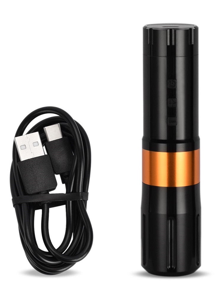 ATOMUS قلم وشم دوار من Atomus Fashion Tattoo Pen قابل للتعديل وقابل لإعادة الشحن وأداة وشم للحاجب والشفاه والجسم  - Image 3