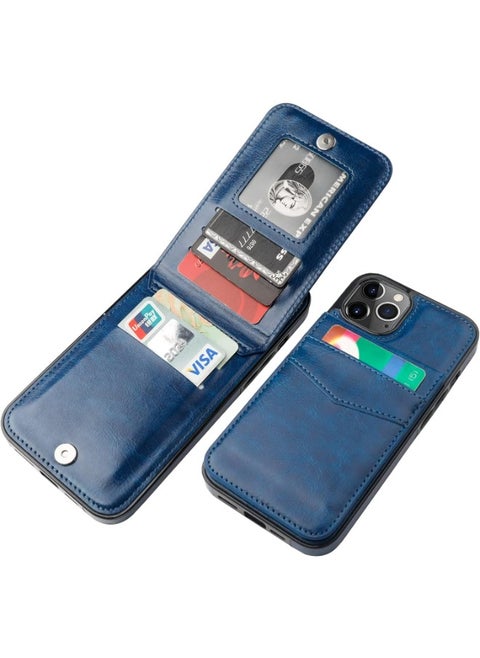 iPhone 13 Pro Max Wallet Case - Magnetic Detachable Clutch Design, Slim Leather Cover with Card Holder, Kickstand, and Full-Frame Protection - Luxury Retro Style for Precise Fit and Easy Access