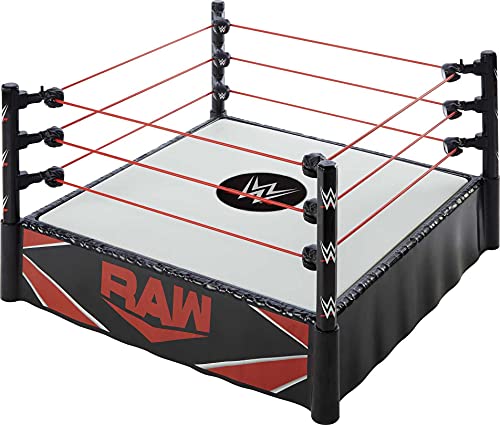WWE Superstar Ring (14 in) with Spring-Loaded Mat & Real Flex Ropes for Action Figures; Gift for Ages 6 Years Old & Up - Image 1
