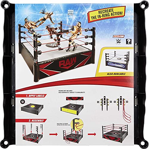 WWE Superstar Ring (14 in) with Spring-Loaded Mat & Real Flex Ropes for Action Figures; Gift for Ages 6 Years Old & Up - Image 4