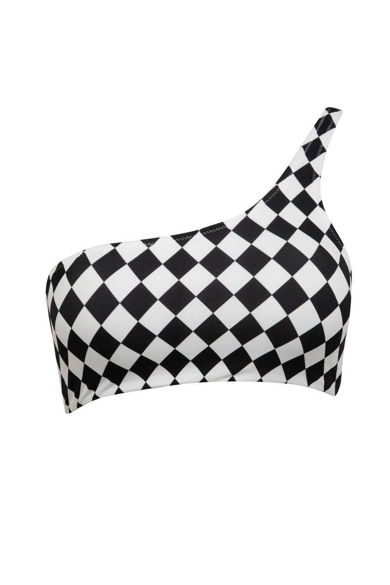 DeFacto Woman DeFactoFit Checkerboard Pattern Bikini Top - Image 1