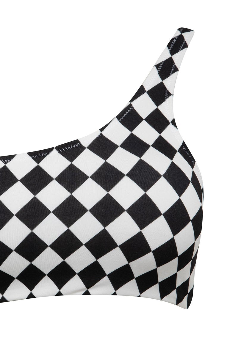 DeFacto Woman DeFactoFit Checkerboard Pattern Bikini Top - Image 3