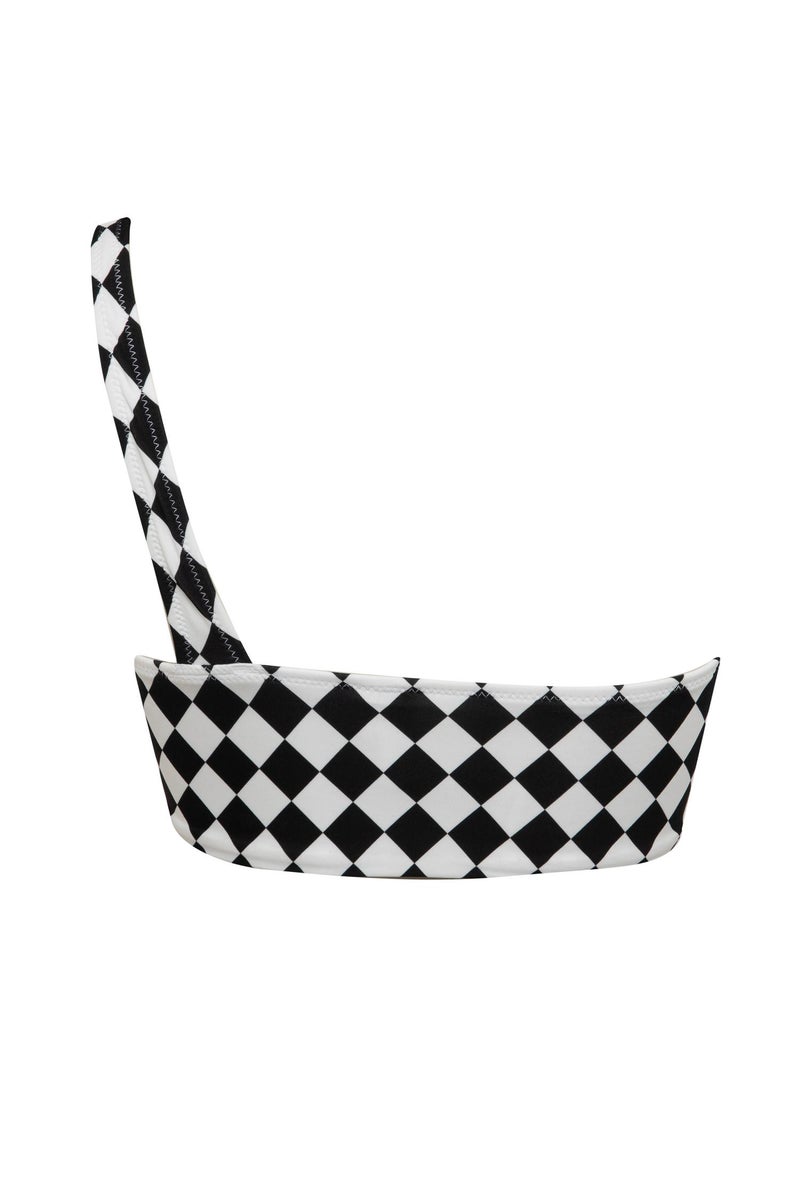 DeFacto Woman DeFactoFit Checkerboard Pattern Bikini Top - Image 2