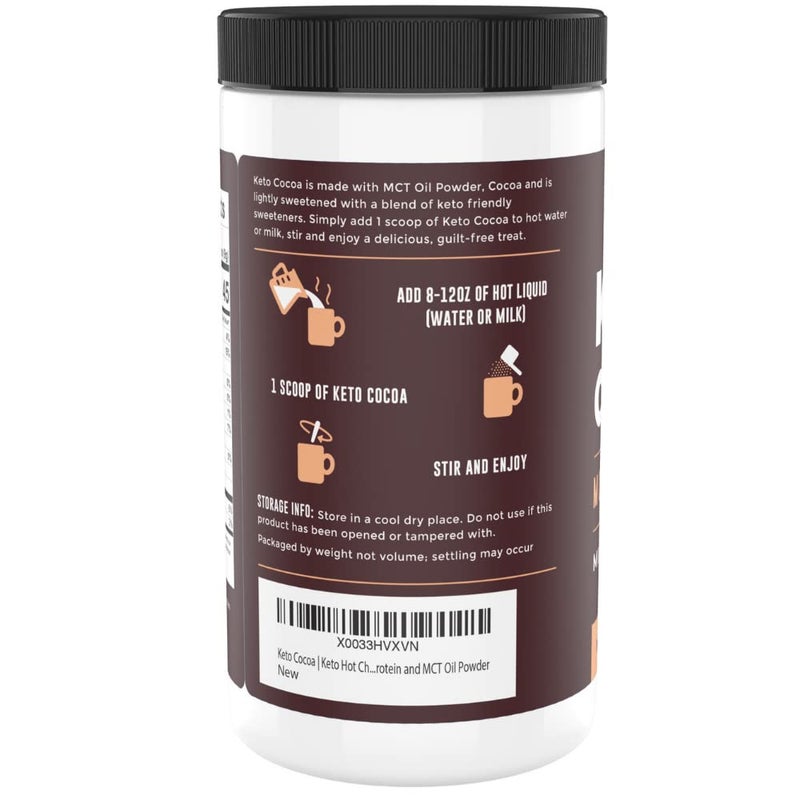 Left Coast Performance Keto Cocoa | Keto Hot Chocolate Drink Mix Powder - Sugar Free, Low Carb with Protein and MCT Oil Powder - Image 2