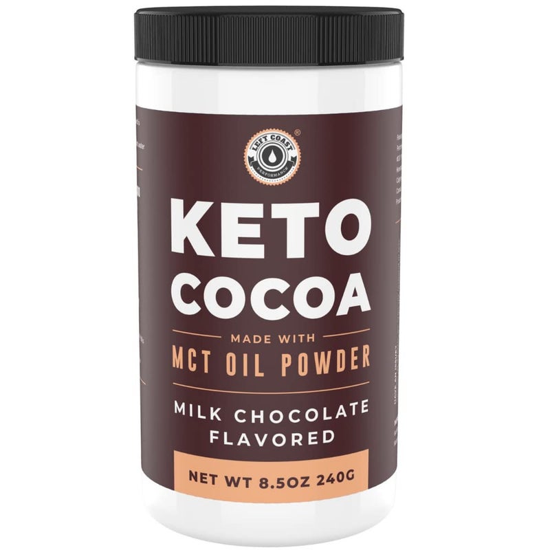 Left Coast Performance Keto Cocoa | Keto Hot Chocolate Drink Mix Powder - Sugar Free, Low Carb with Protein and MCT Oil Powder - Image 1