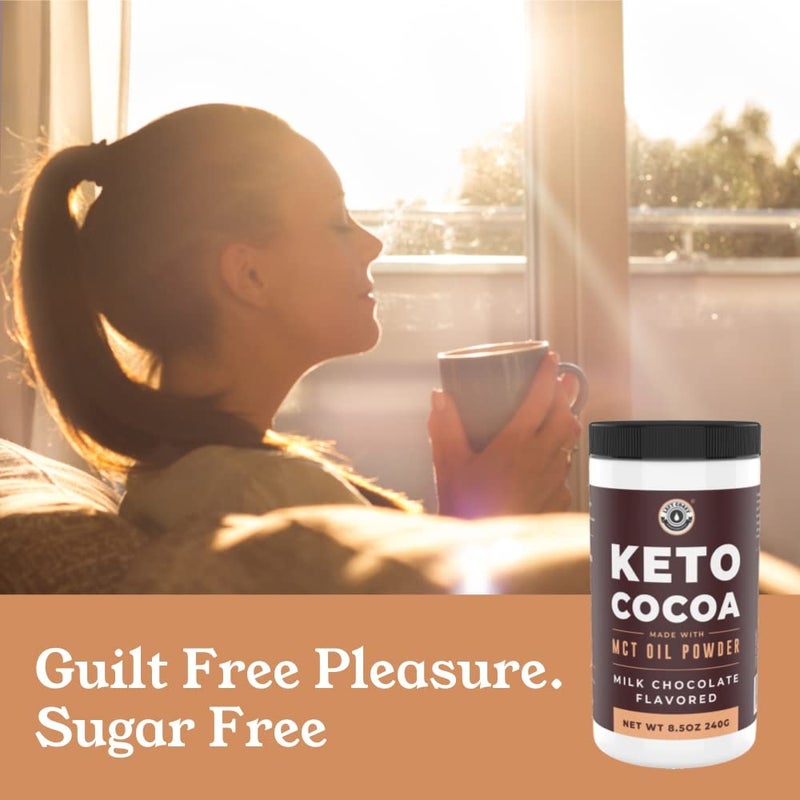 Left Coast Performance Keto Cocoa | Keto Hot Chocolate Drink Mix Powder - Sugar Free, Low Carb with Protein and MCT Oil Powder - Image 4