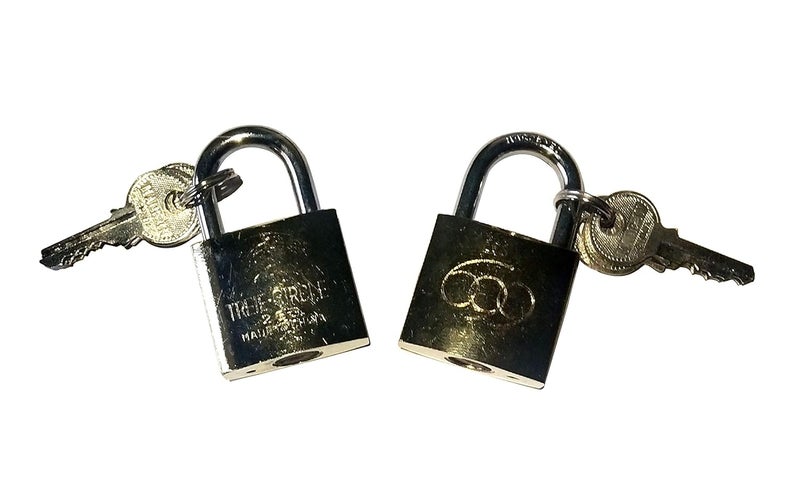 NPRC Quality Treie Circle Padlock with 3 Keys 32 mm Pack of 2