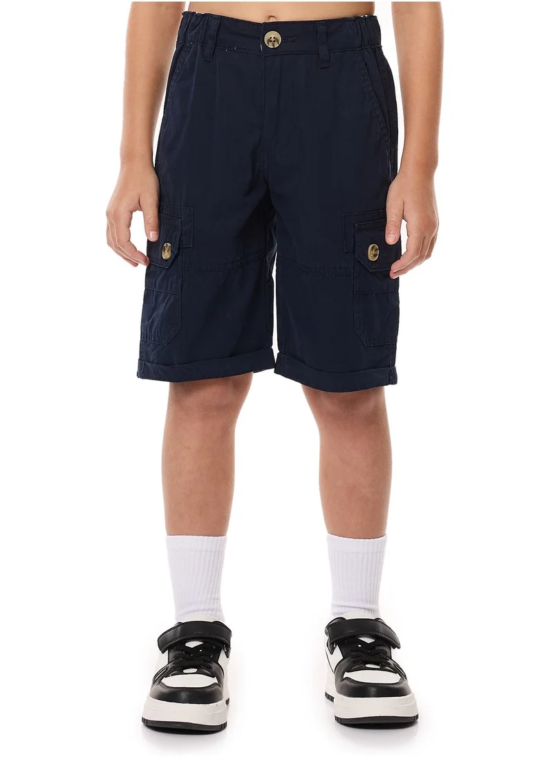Victor And Jane BOYS CLASSIC CARGO SHORTS- NAVY