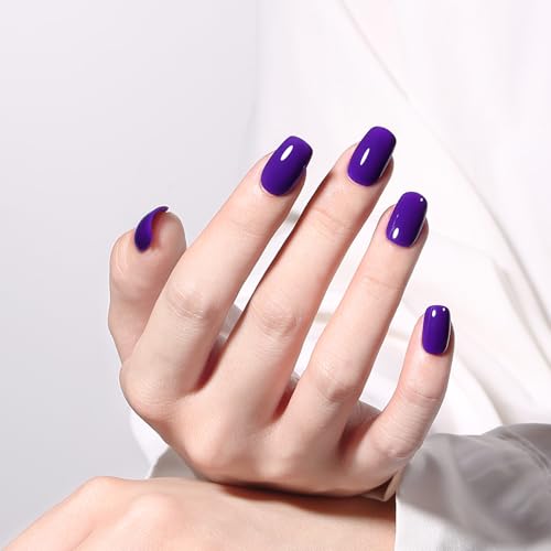 MAYCHAO 15ML Neon Purple Gel Nail Polish 1Pc Bight Purple Nail Polish Soak Off UV LED Nail Gel Polish Nail Art Starter Manicure Salon DIY at Home 05 OZ - Image 5