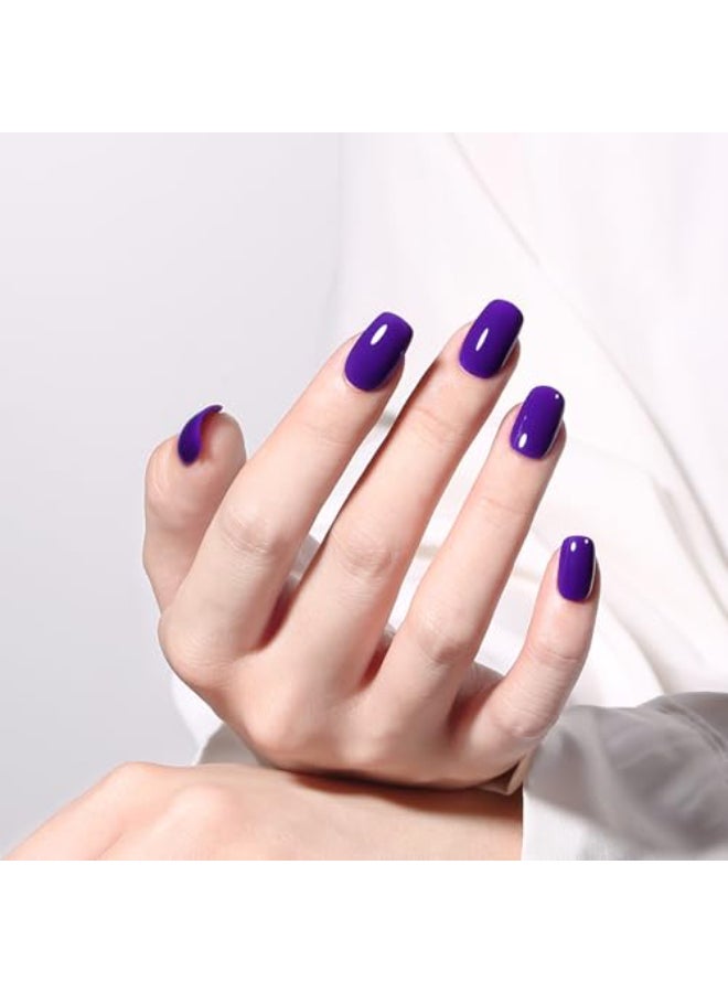 MAYCHAO 15ML Neon Purple Gel Nail Polish 1Pc Bight Purple Nail Polish Soak Off UV LED Nail Gel Polish Nail Art Starter Manicure Salon DIY at Home 05 OZ - Image 4
