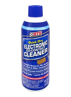 BTS BTS B-00039 QUICK DRYING ELECTRONIC CO-CONTACT CLEANER, 15.1 fl. oz. (447 mL), Plastic Safe CFC Free, Care & Protection of Electronic Contacts Transparent, Made in USA  - Image 1