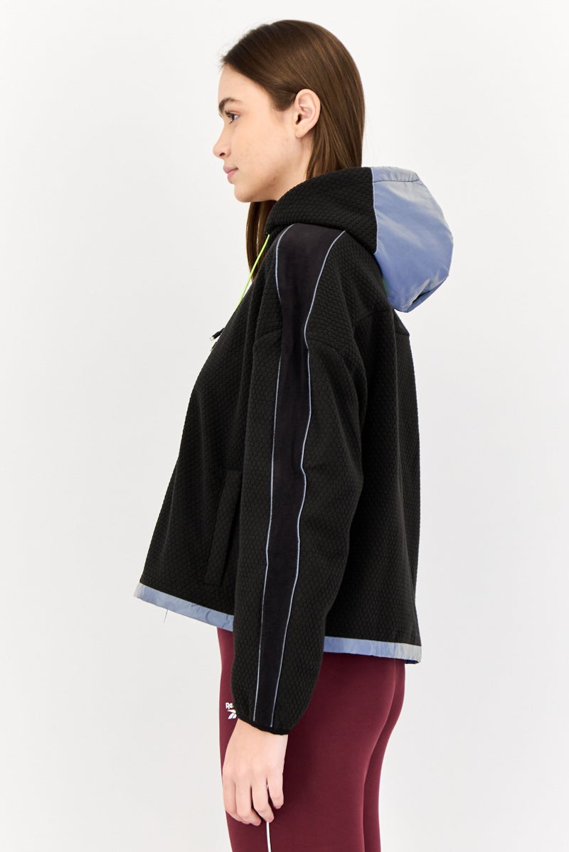 PUMA Women Sportswear Fit Long Sleeve Hooded Sweatshirt, Black  - Image 3