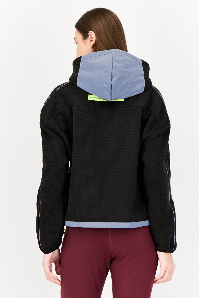 PUMA Women Sportswear Fit Long Sleeve Hooded Sweatshirt, Black  - Image 2