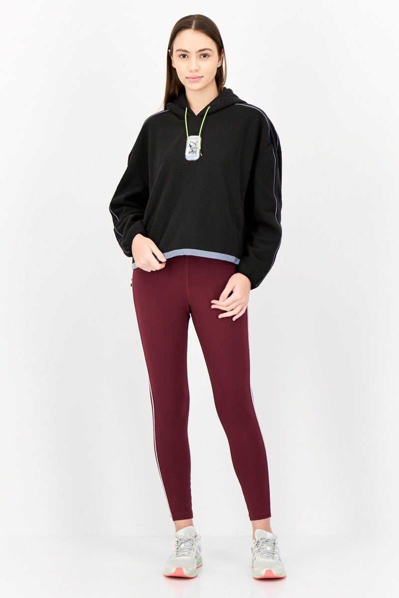PUMA Women Sportswear Fit Long Sleeve Hooded Sweatshirt, Black  - Image 4