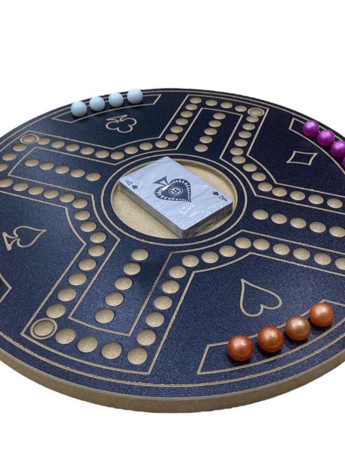 High Quality 4 Player Lightweight Portable Jackaroo Game Board 40X40CM Assorted