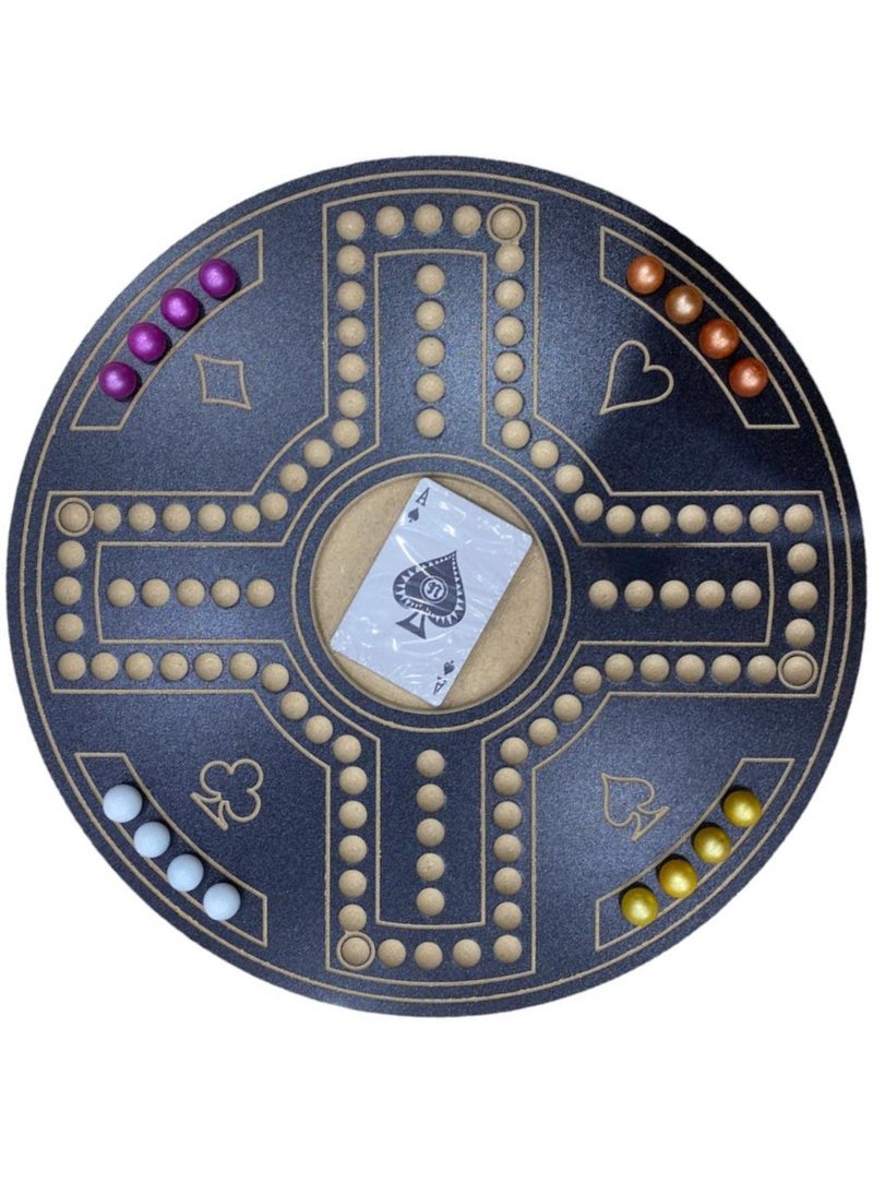 High Quality 4 Player Lightweight Portable Jackaroo Game Board 40X40CM Assorted