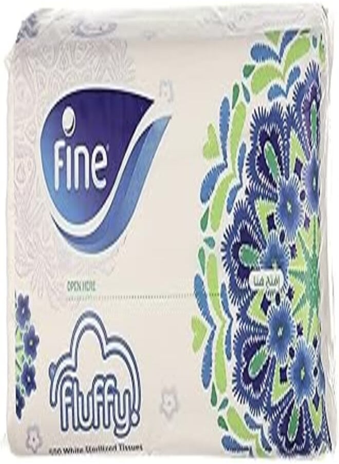 Fine - مناديل وجه ناعمة ورقيقة 550 ورقة × 3 طبقات، مناديل معقمة للحماية من الجراثيم. - Image 1