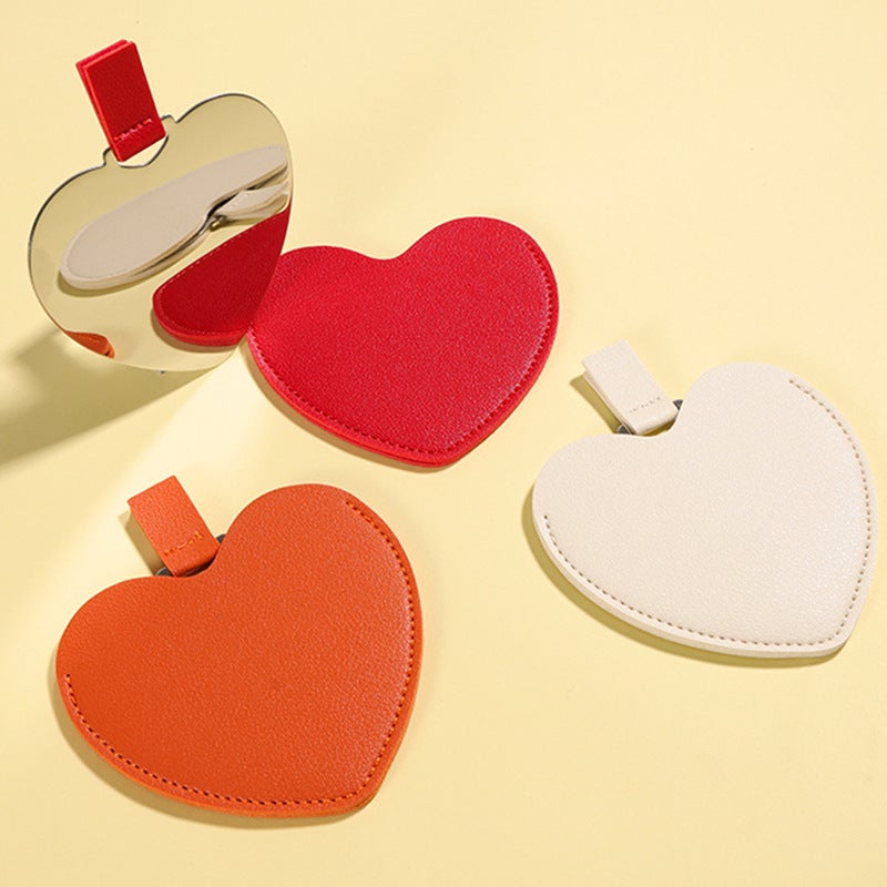 Solid Color Hand-Held Small Mirror Beauty Mirror Stainless Steel Makeup Mirror Can Not Be Broken Portable Carry-On Mirror Can Print Logo - Image 2