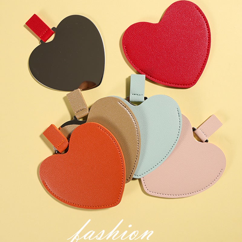 Solid Color Hand-Held Small Mirror Beauty Mirror Stainless Steel Makeup Mirror Can Not Be Broken Portable Carry-On Mirror Can Print Logo - Image 4
