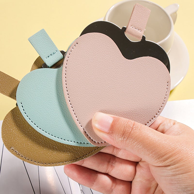 Solid Color Hand-Held Small Mirror Beauty Mirror Stainless Steel Makeup Mirror Can Not Be Broken Portable Carry-On Mirror Can Print Logo - Image 3