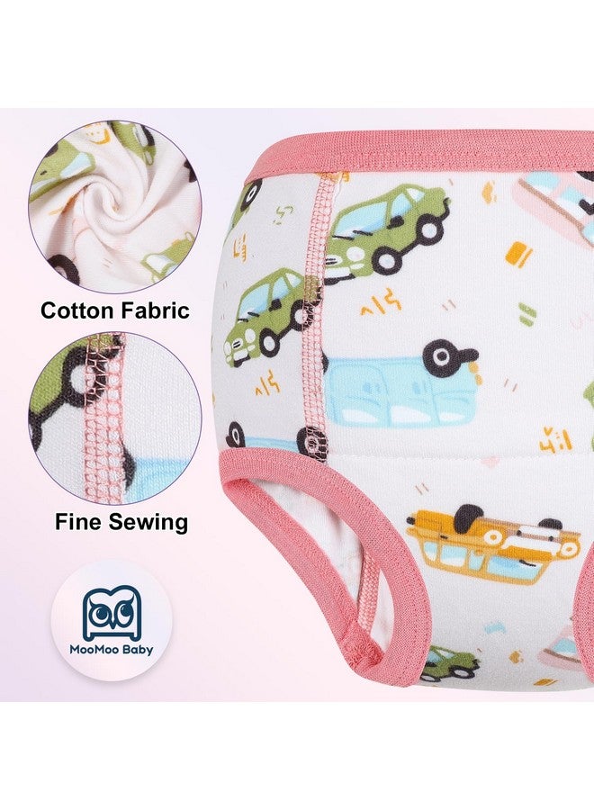 MooMoo Baby Potty Training Pants 6 Packs Absorbent Training Underwear for Boys and Girls Cotton Pee Pants 7T - Image 3