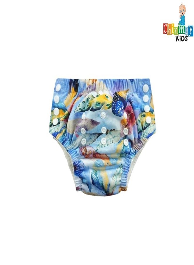 Crawl'in Reusable Swim Diaper Pants – Pack of 2 Soft, Adjustable, and Leak-Proof Unisex Swimming Pool Wear for Infant Boys and Girls| Color | 121 - Image 2