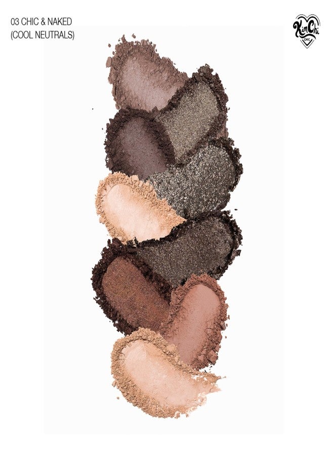 Kimchi Chic KimChiChic Beauty Better Than Nude Eyeshadow Palette, 9 Highly Pigmented Matte & Shimmer Shades; Long-Lasting, Blendable Neutrals for Natural & Glam Eye Looks; Cruelty-Free, Vegan, 02-Chic & Naked - Image 2