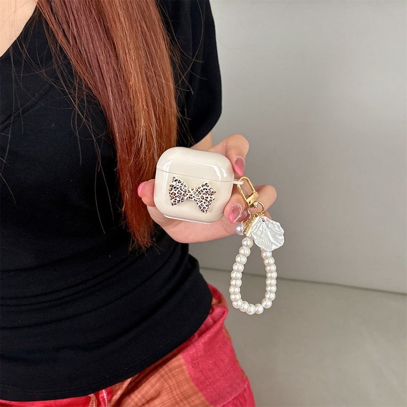 White Butterfly Bow Handmade Earphone Case For AirPods 2 3 Pro Pro 2 4 - Image 3