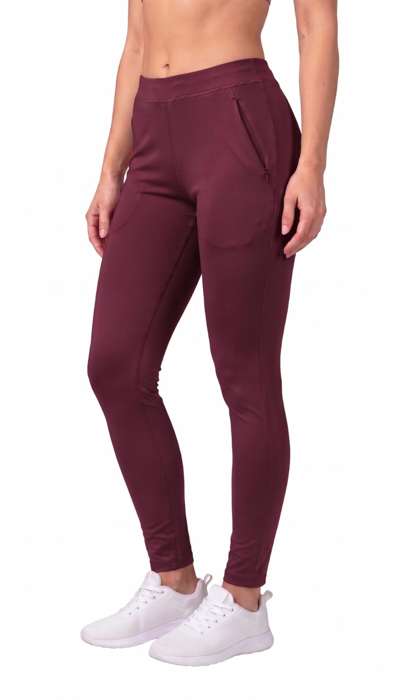 Mehrang Stretchable Yoga Pants for Women & Gym Pants for Women Workout with Mesh Insert & Side Pockets (in, Alpha, 4XL, Purple) - Image 1