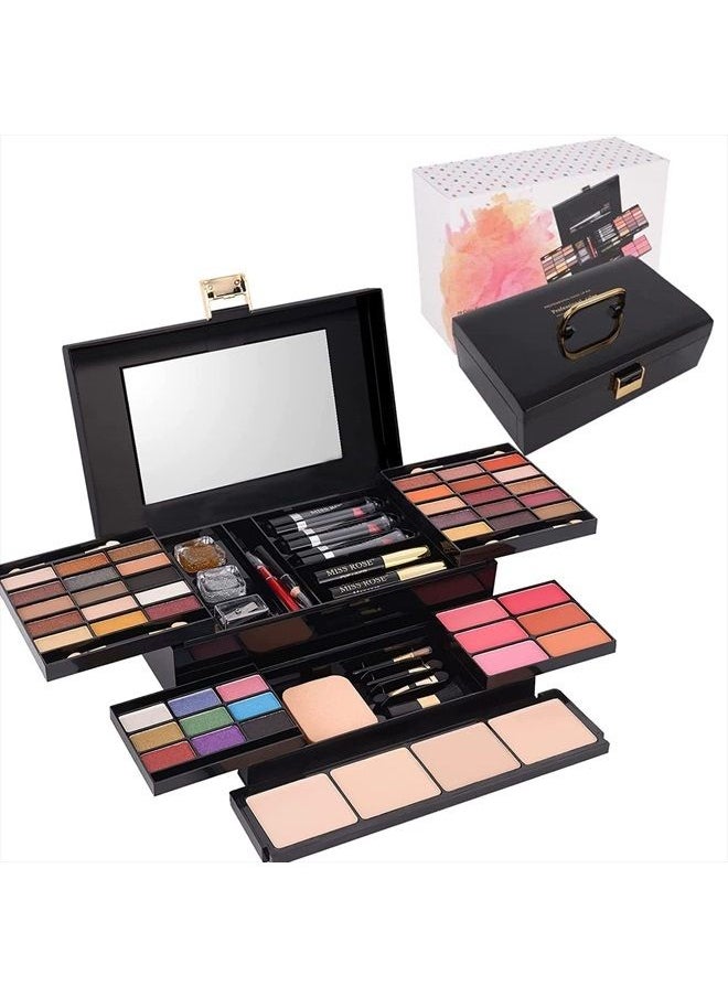 MISS ROSE M 58 Color Professional Makeup Kit for Women Full Kit, makeup pallet,All In One Makeup Set for Women Girls Beginner,Include Eyeshadow Facial Blusher Eyebrow Powder Face Concealer Powder Eyel  - Image 1