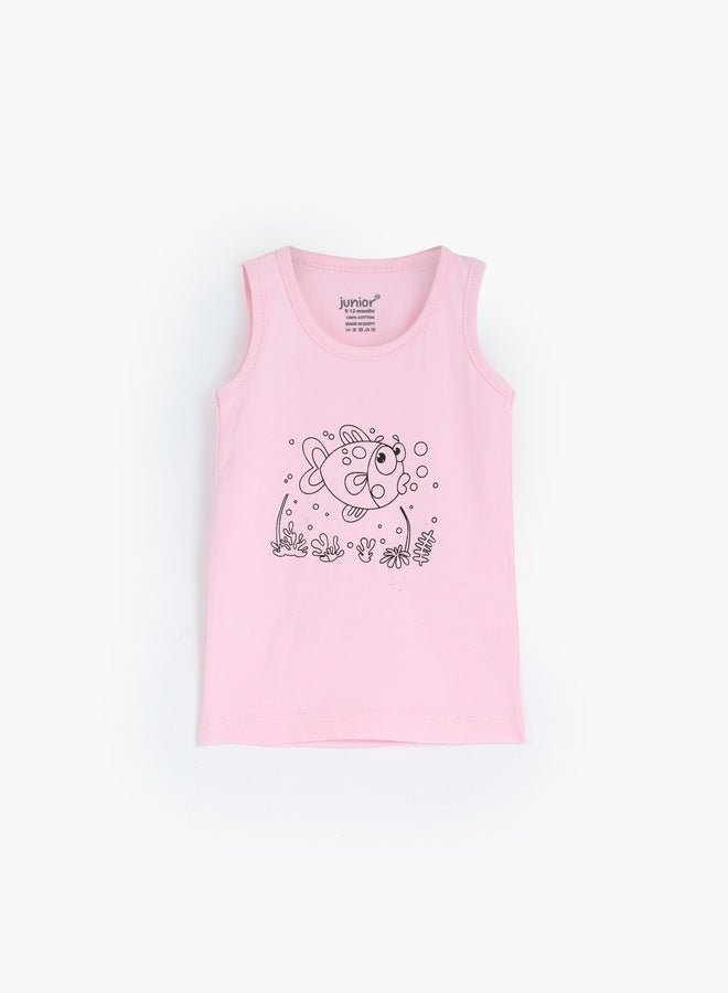 جونيور فانلة قطن بيبي بناتي - Image 1