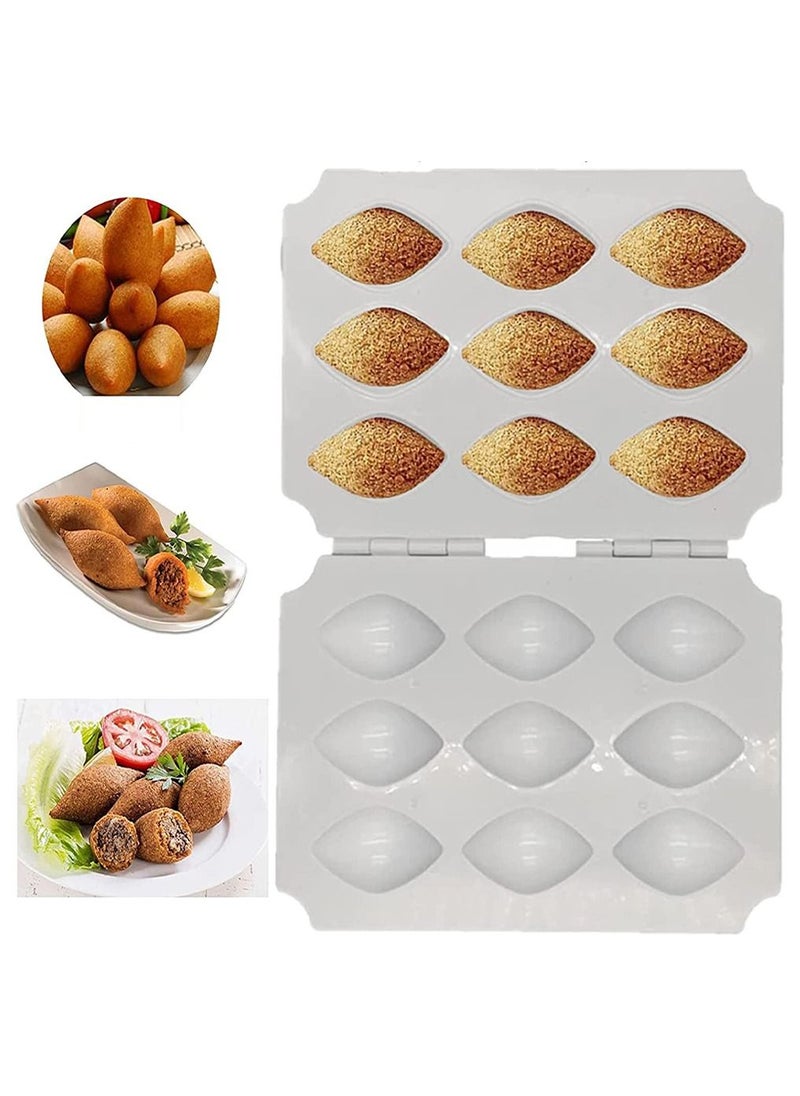 Arabest 9 Holes Manual Kibbeh Express Meatball Maker Meatloaf Mould  - Image 1